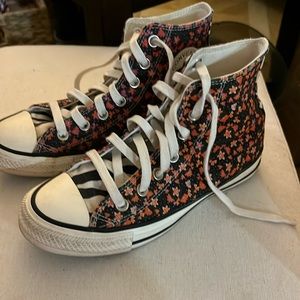 Floral High Top Converse